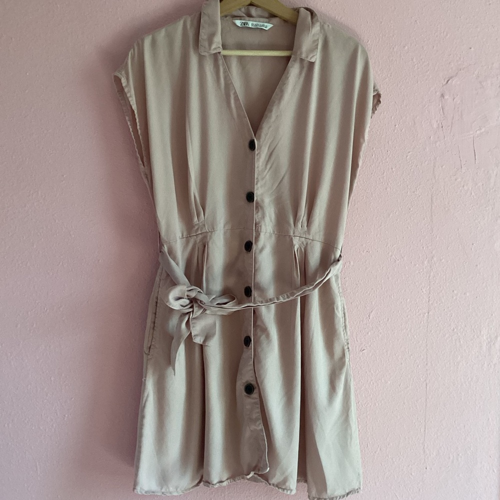 ZARA BUTTON DOWN TUNIC DRESS - Picture 15 of 16